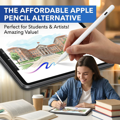 Active Stylus Pencil for iPad with Palm Rejection & Tilt Function(USB-C charger)
